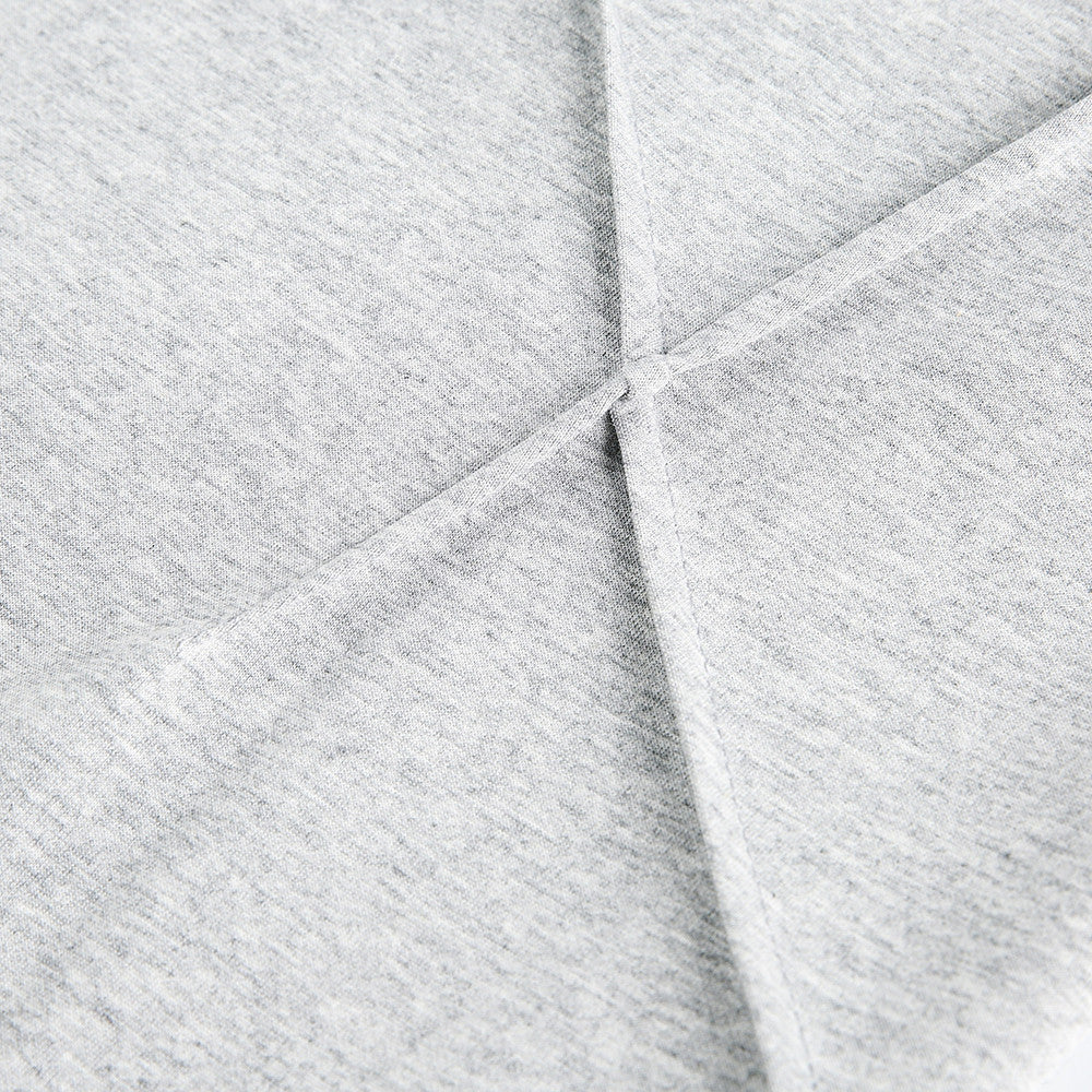 Style Hooded Sweatshirt for Men - Solid Color V-Neck Cross Collar Design with Pleated Details