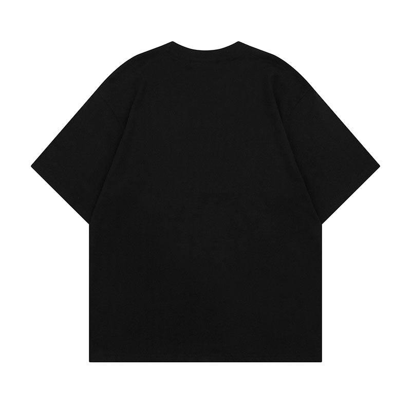 Short Sleeve T-Shirt Loose Pure Cotton Casual Tee for Men and Women